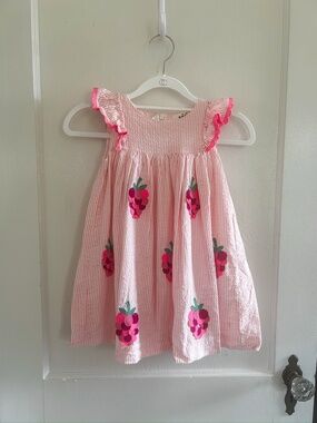 Mini Boden 3-4Y Strawberry Dress
